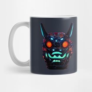 Futuristic Oni Mask Mug